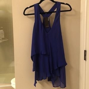 Sheer Royal Blue Top